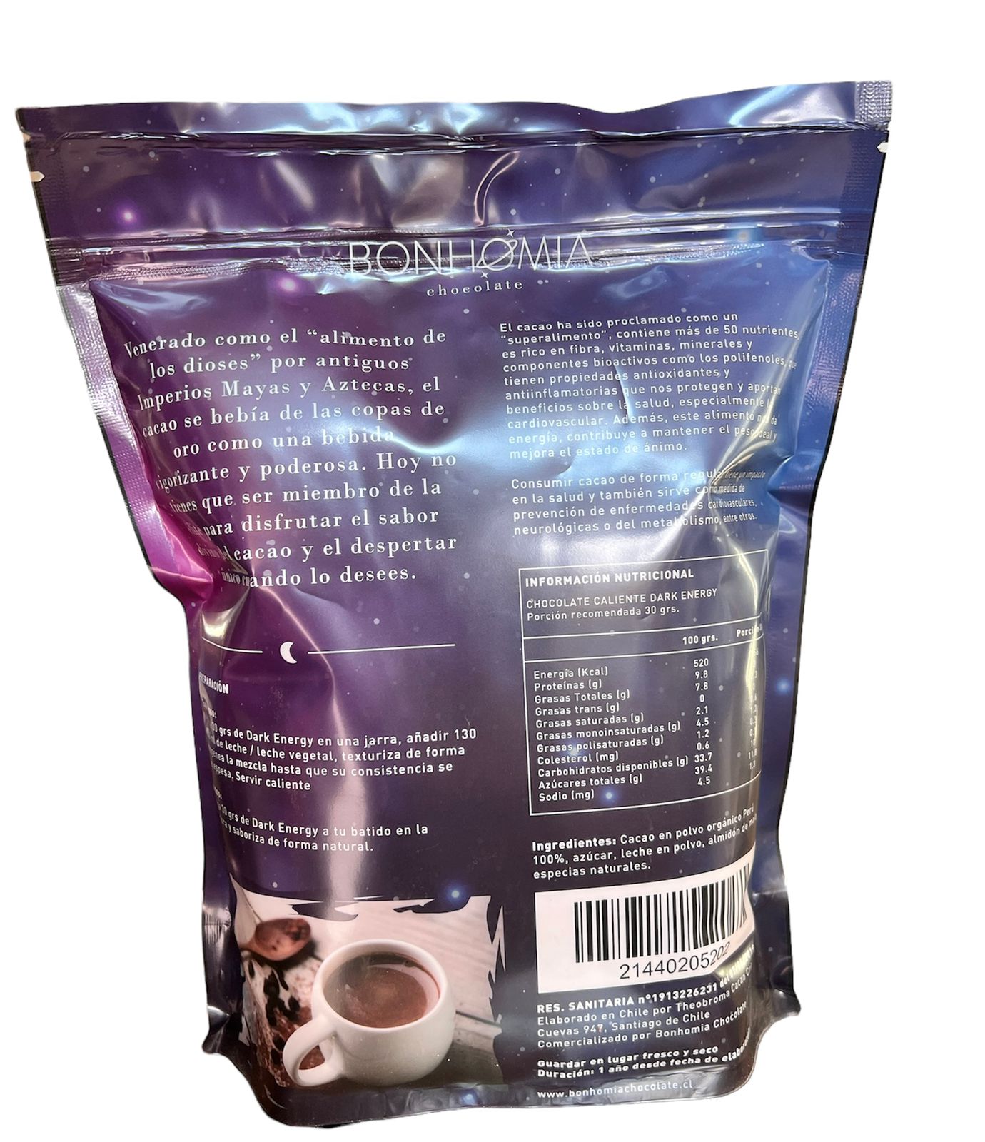 CHOCOLATE CALIENTE BONHOMIA DARK ENERGY