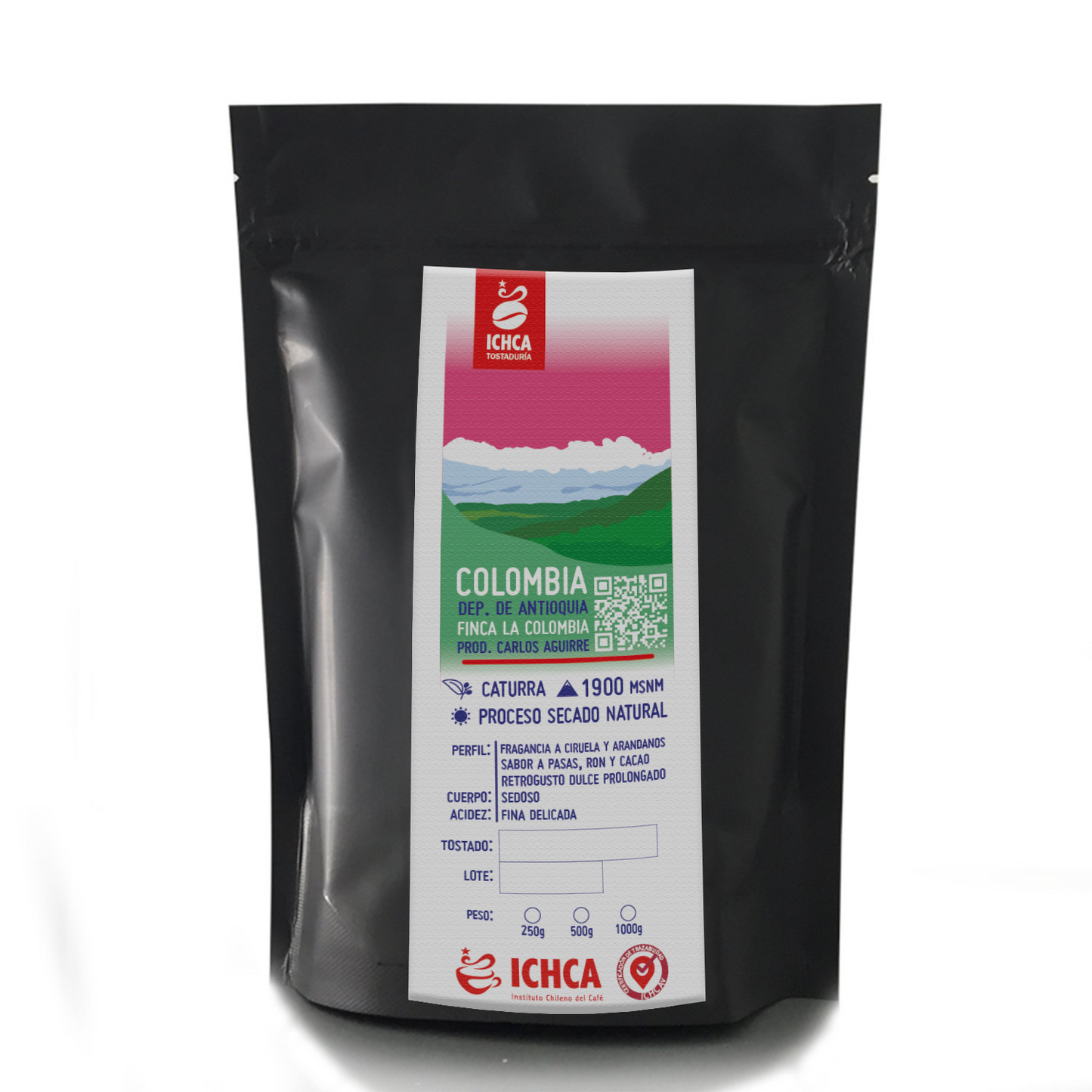 CAFÉ GRANO COLOMBIA CATURRA PROCESO NATURAL