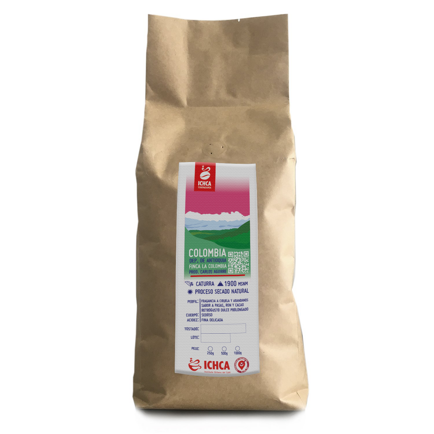 CAFÉ GRANO COLOMBIA CATURRA PROCESO NATURAL