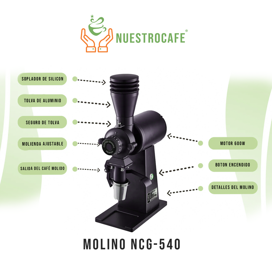 MOLINO PROFESIONAL PARA CAFETERIA NCG-540