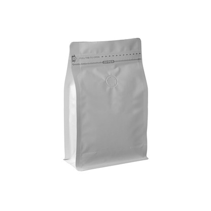 BOLSA DE CAFÉ CON VÁLVULA Y CIERRE ZIPLOC 1 kilo 50 UNDS
