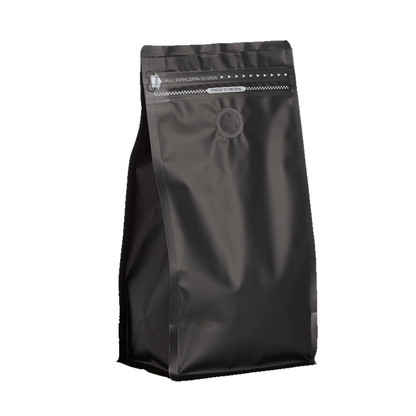 BOLSA DE CAFÉ CON VÁLVULA Y CIERRE ZIPLOC 1 kilo 50 UNDS