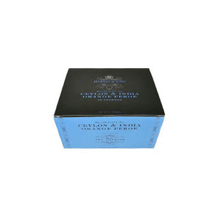 TE CEYLON & INDIA ORANGE PEKOE: BLACK TEA (50 sachets) HARNEY AND SONS