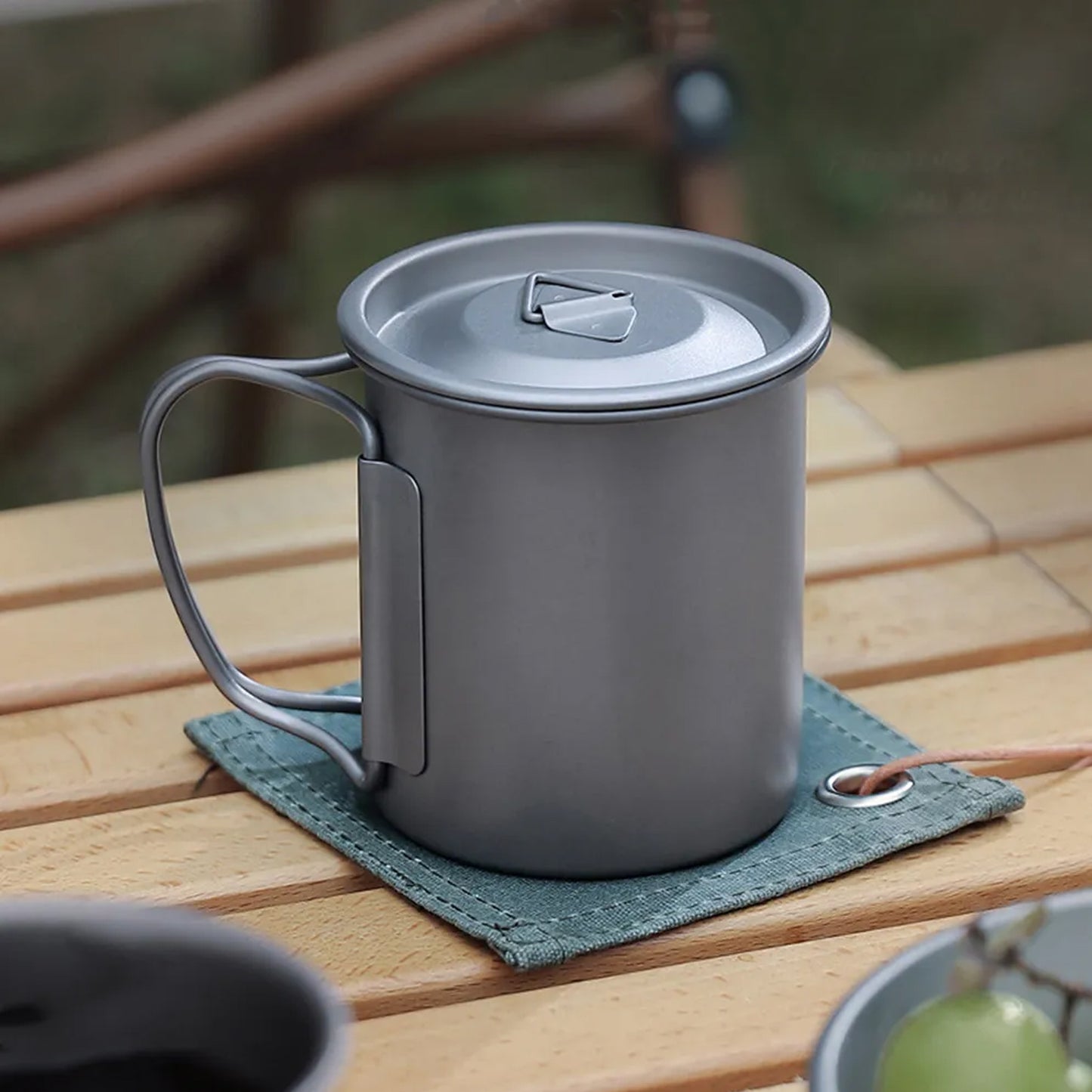 TAZA DE TITANIO PARA CAFÉ 450 ML