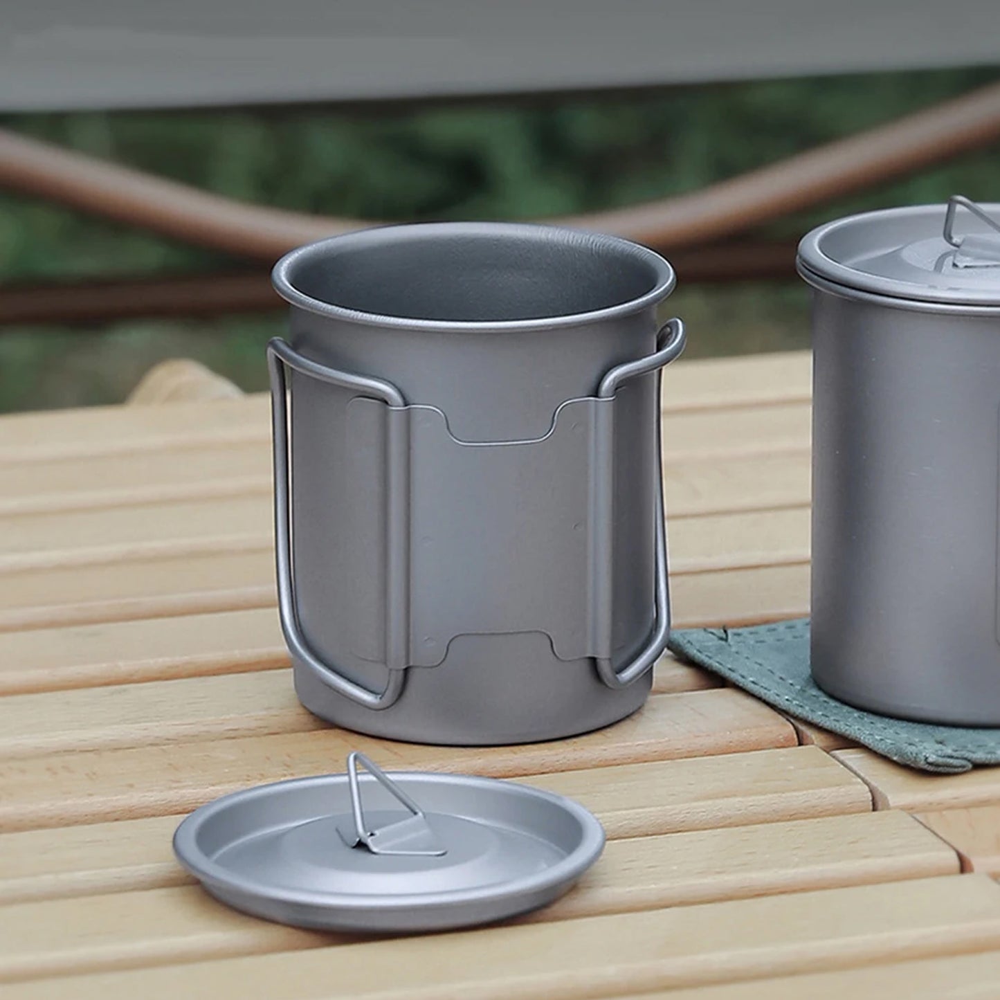 TAZA DE TITANIO PARA CAFÉ 450 ML