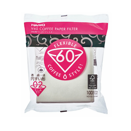 BOLSA DE 100 FILTROS CAFETERA HARIO V60